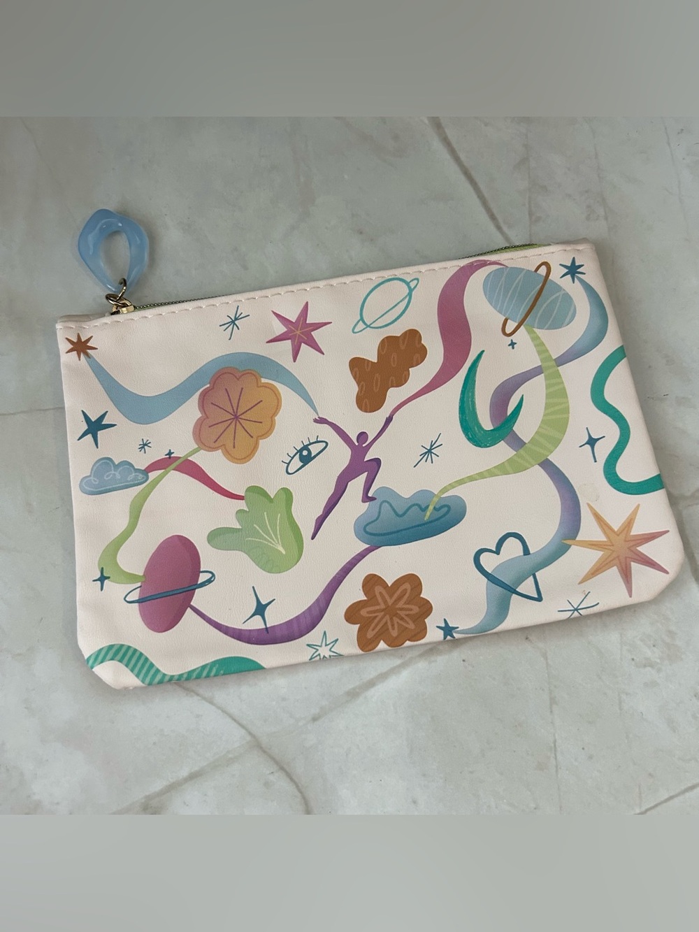 ipsy Pastel Cosmic Print Cosmetic Bag